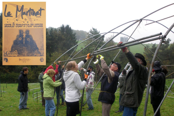 Installation des volières